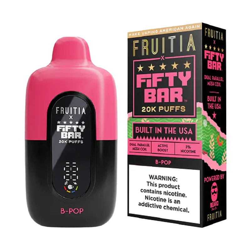 Fifty Bar V2 20K Disposable – B-Pop Berry Pop