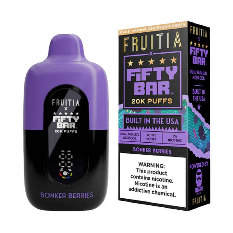 Fifty Bar V2 20K Disposable – Bonker Berries