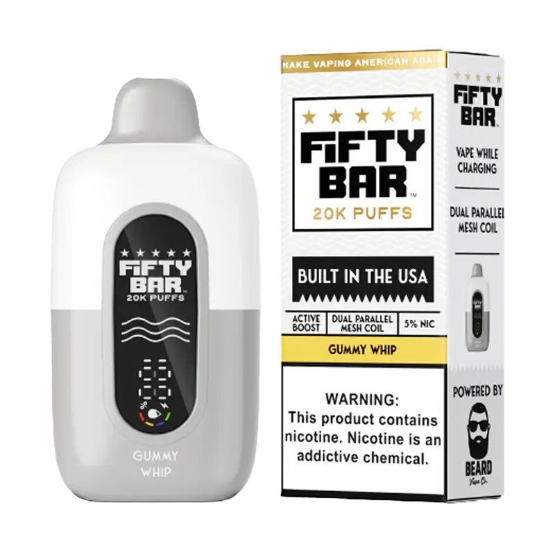 Fifty Bar V2 20K Disposable – Gummy Whip