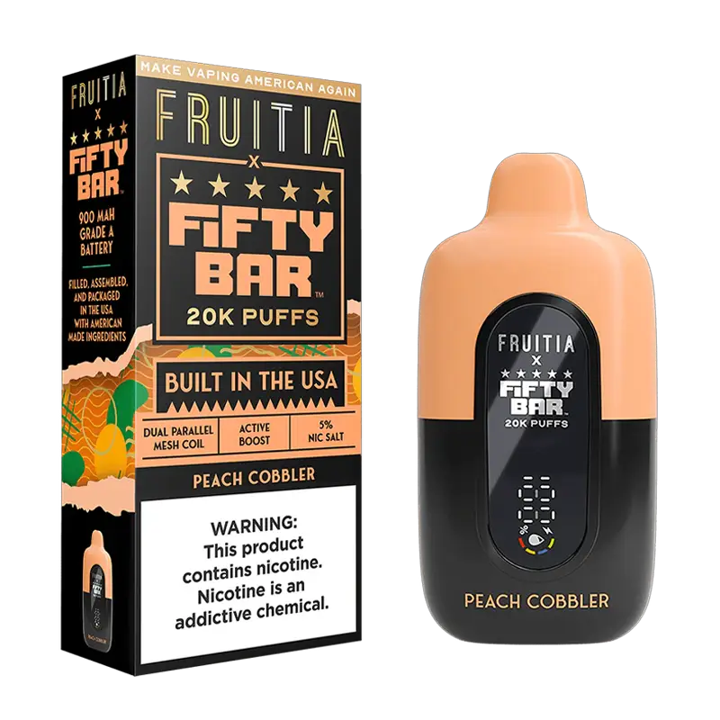 Fifty Bar V2 20K Disposable – Peach Cobbler