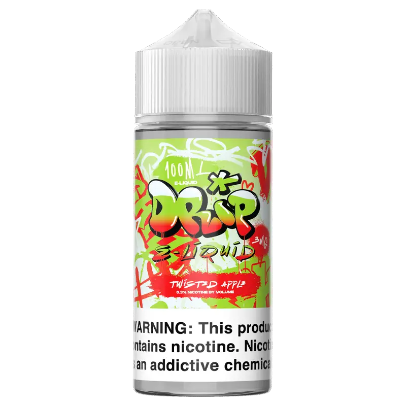 Drip Twisted Apple E-Liquid – Green Apple Red Apple – 100ml – 3mg