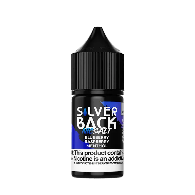 Blue Nic Salt by Silverback Juice Co. – Blueberry Raspberry Menthol – 30ml – 25mg