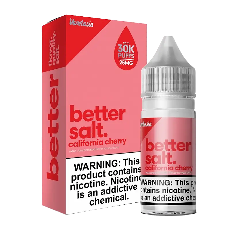 Better Salt by Vapetasia California Cherry Nic Salt – 30ml – 50mg
