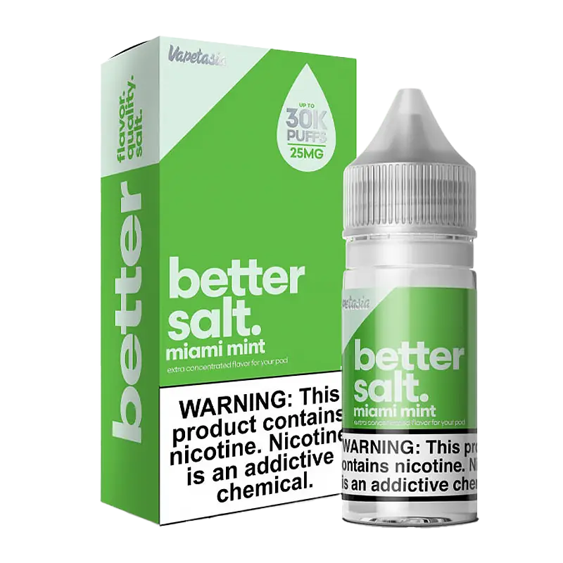 Better Salt by Vapetasia Miami Mint Nic Salt – 30ml – 25mg