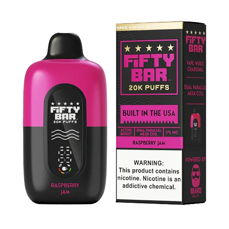 Fifty Bar V2 20K Disposable – Raspberry Jam